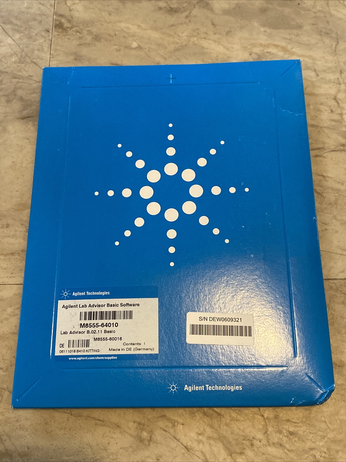 Agilent M8555-64010 Lab Advisor Basic B.02.11 Software / Infinity 1100 1200 1260