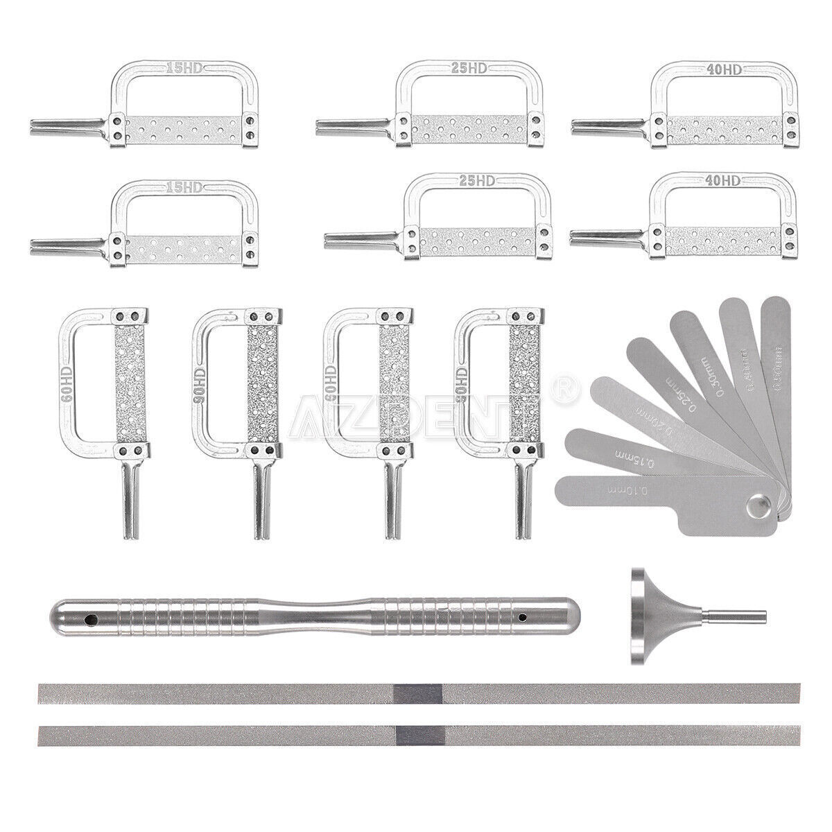 AZDENT Dental 4:1 Reduction IPR Contra Angle Handpiece Interproximal Strips Kit