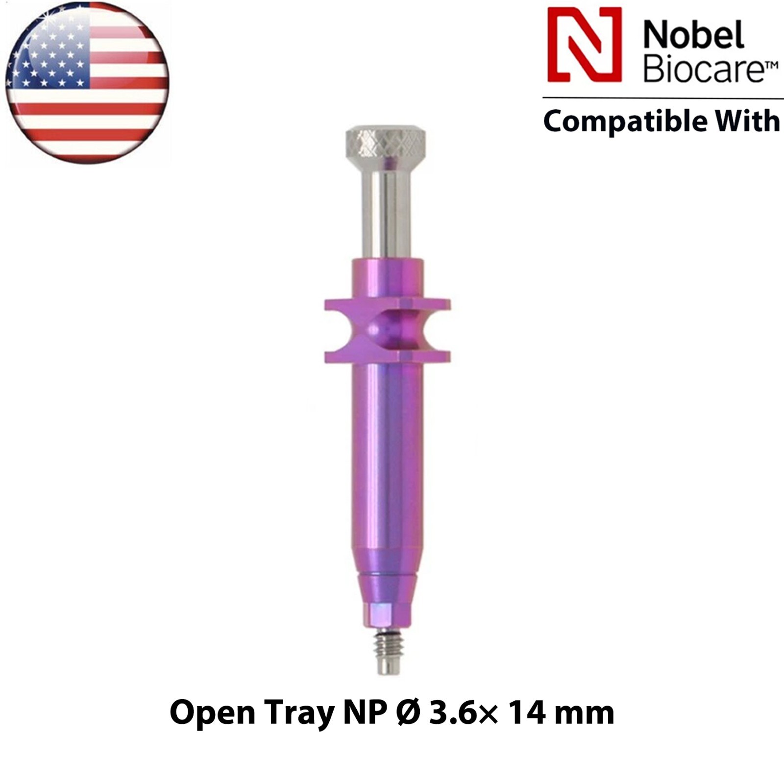 US Dental Impression Transfer Coping Open Close Tray RP/NP Lab Analog Fits Nobel