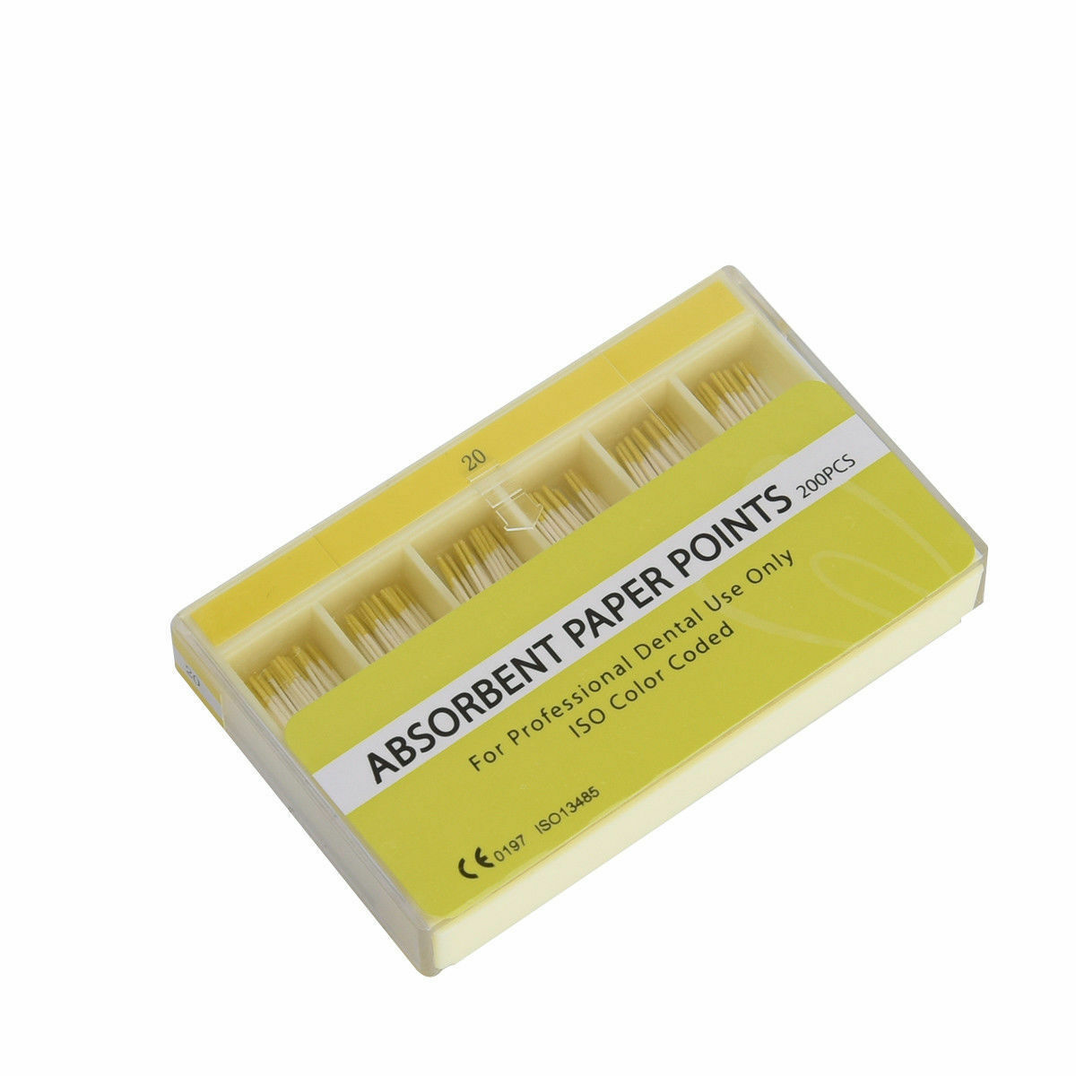 1 Box Dental Absorbent Paper Points Single Size 20# 200 Pcs/box For Dentist