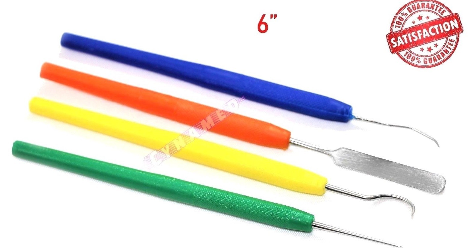 1EA DENTAL SPATULA & DENTAL SCALER PROBE PICK PACK OF 4 PLASTIC DISPOSABLE ORAL