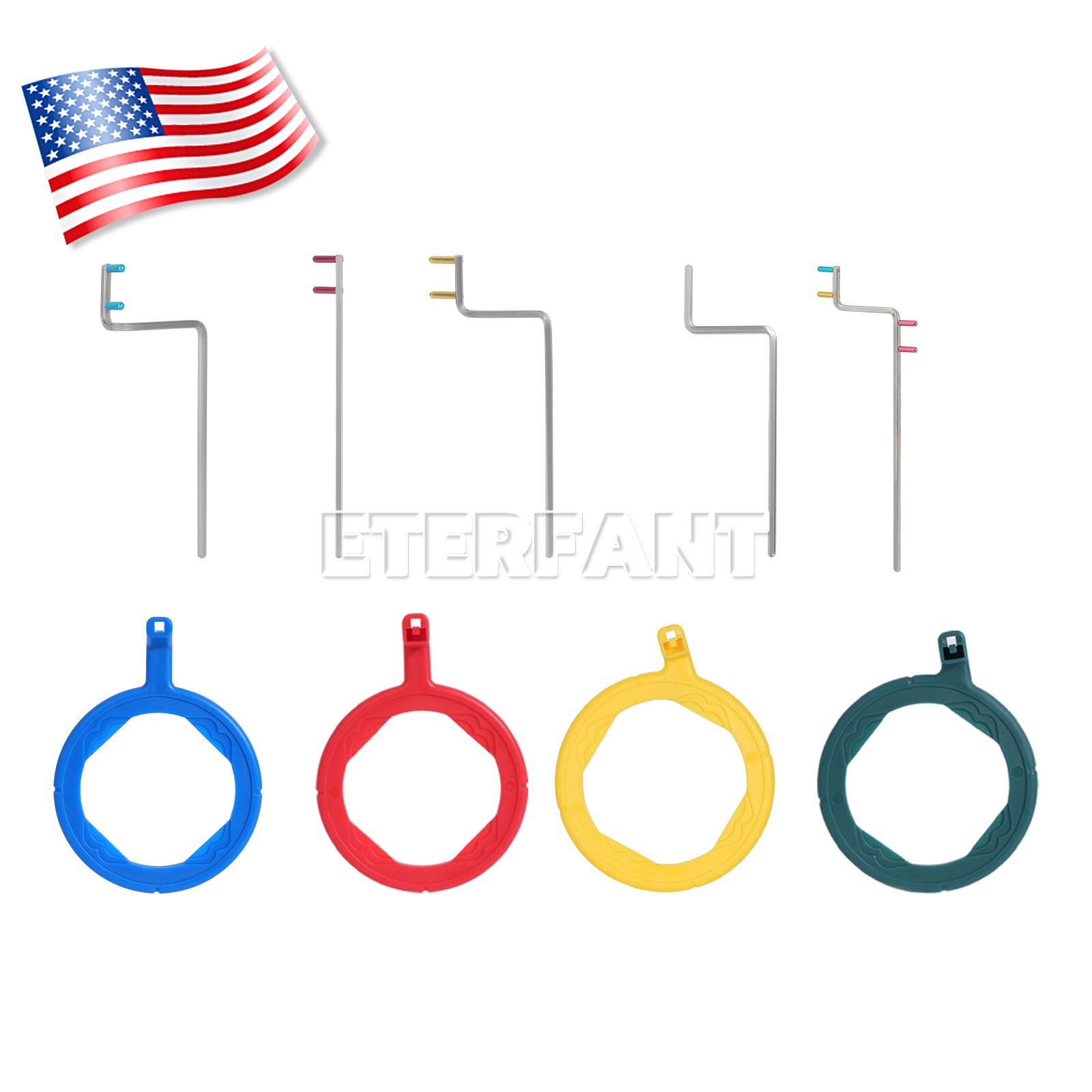 5PCs Dental X-Ray XCP-DS Fit Anterior/Bite wing/Posterior/Endodontic Arm Kit US