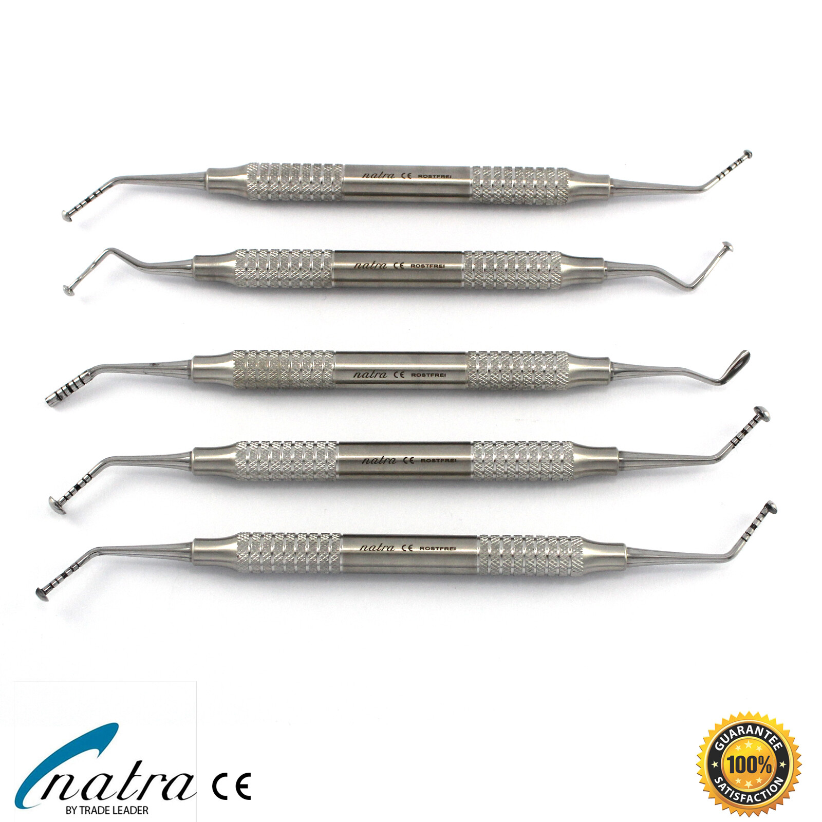 5pcs Sinus Lift Implant Mushroom Elevator Curette Instrument Dental Raspatorien
