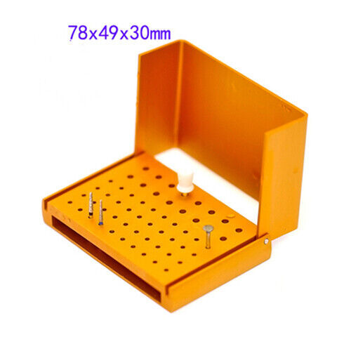 56 Holes Dental Bur Holder Stand High&Low Speed Disinfection Box Case Autoclave