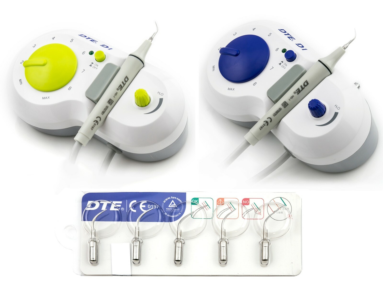 Woodpecker Dental DTE D1 Ultrasonic Scaler Handpiece 5 Tips Scaling+Perio