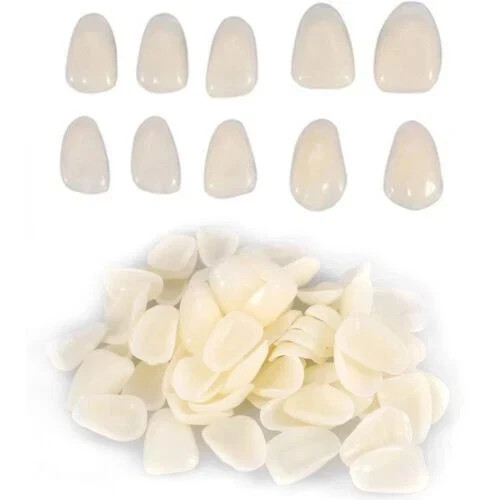 50Pcs/Bag Dental Temporary Crown Veneers for Anterior Front Teeth Whitening