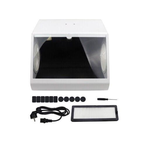 Dental Sandblasting Dust-proof Case Grinding Polishing Box Lapping Protector LED