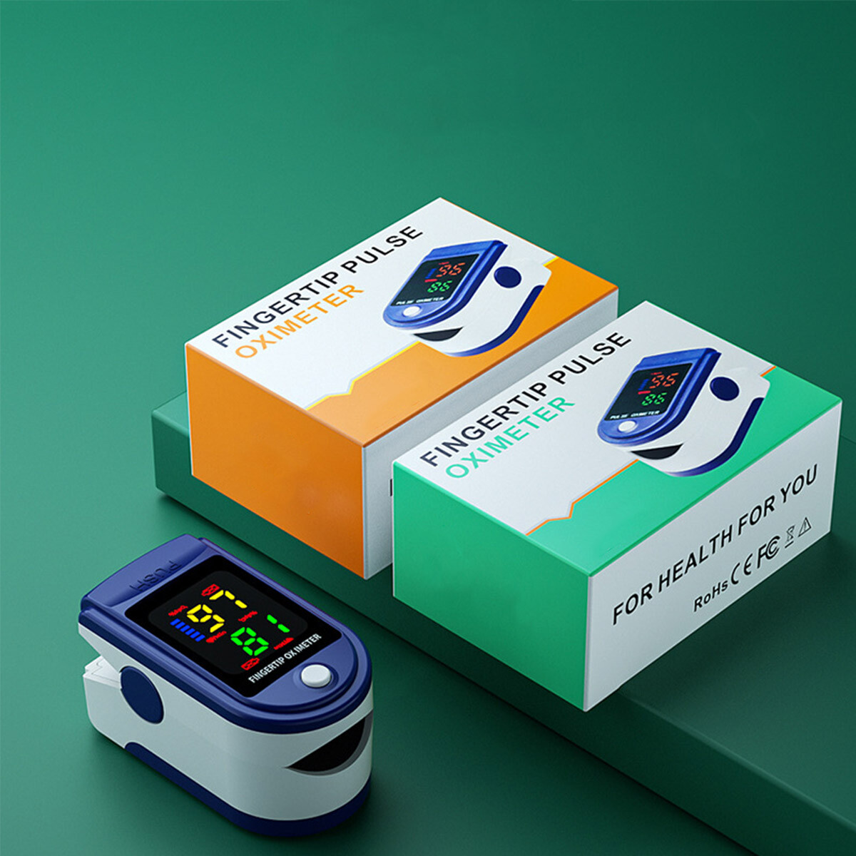LED Medical Finger Blood Oxygen Saturometro Heart,Oximeter SPO2/PR,USA