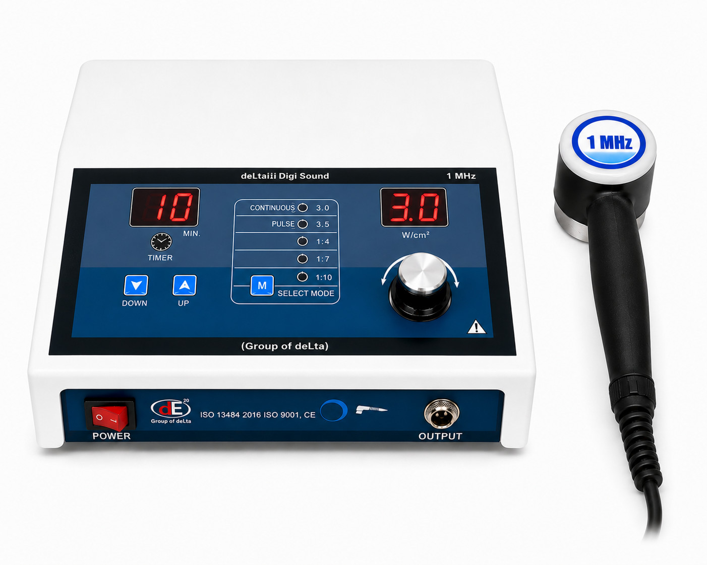 New Advanced 1 mHz Delta Digi Ultrasound Therapy Machine