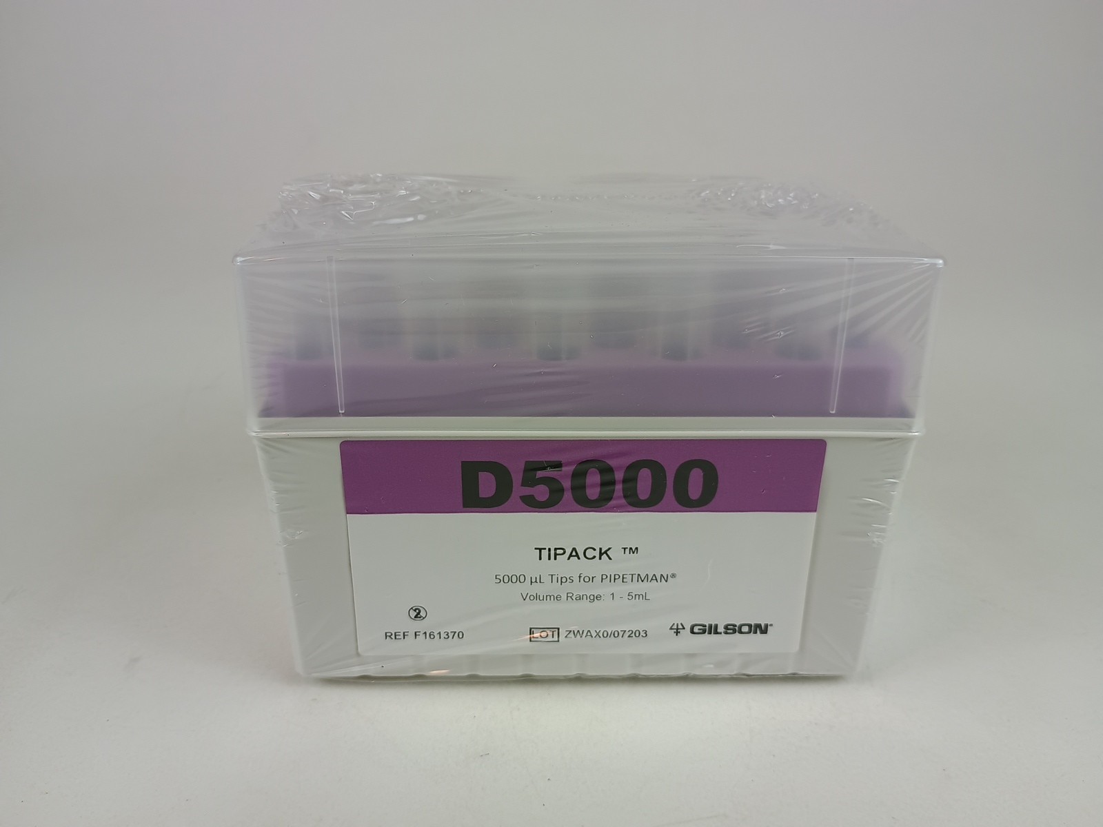 (50/Pk) GILSON 1 – 5mL Pipetman Diamond Pipette Tips – D5000 TIPACK Refill