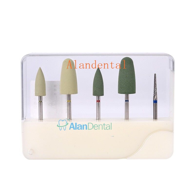 Toboom Dental Crown High Gloss Polishing Kit Polisher Bur for straight handpiece