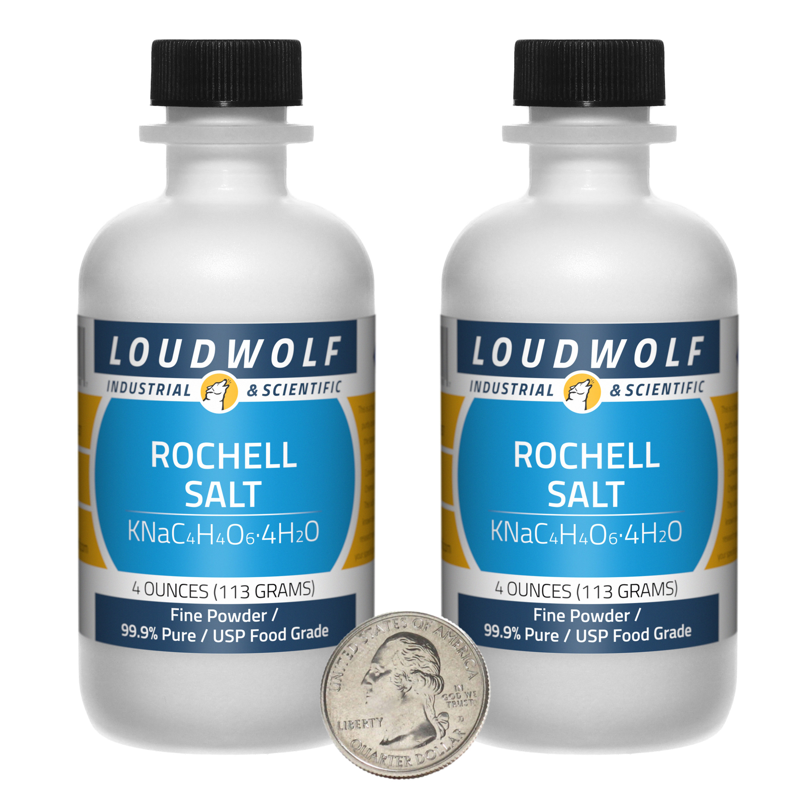 Rochelle Salt / 8 Ounces / 2 Bottles / 99.9% Pure USP Food Grade / Fine Powder