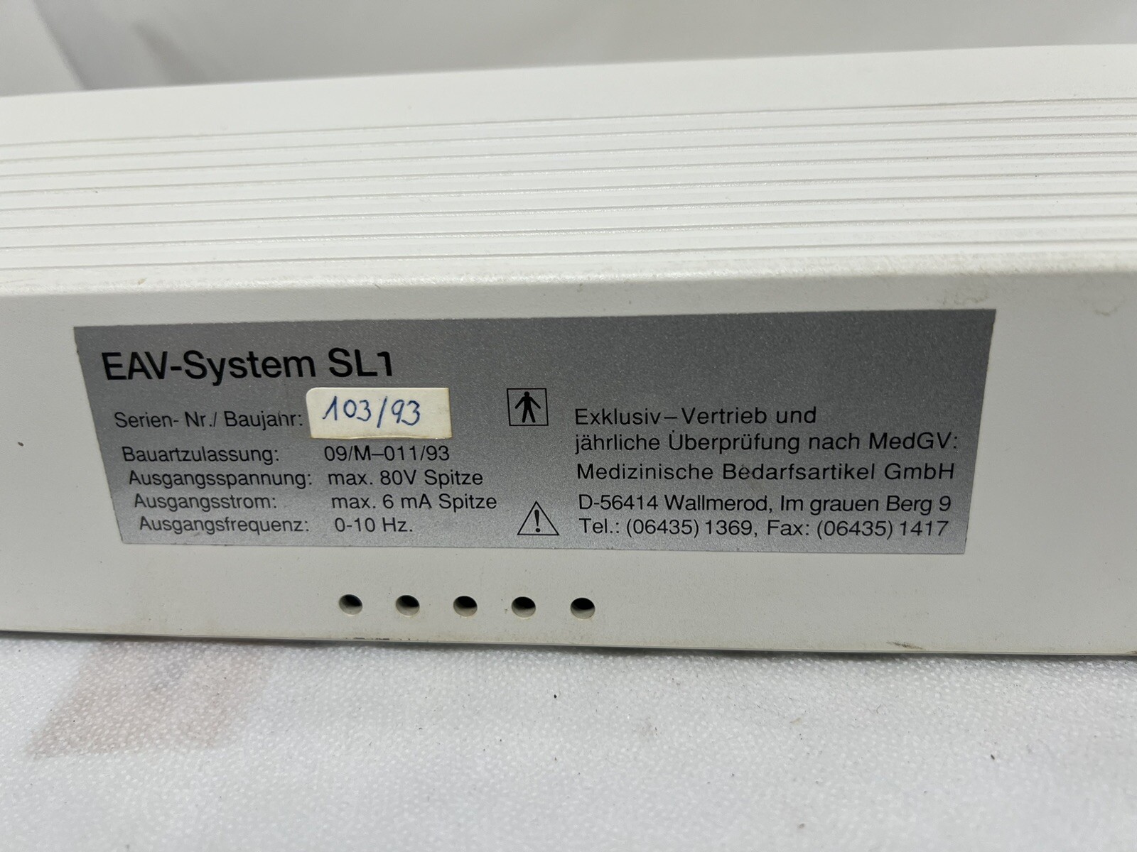 EAV Device SL1 Assessment Testing Tool