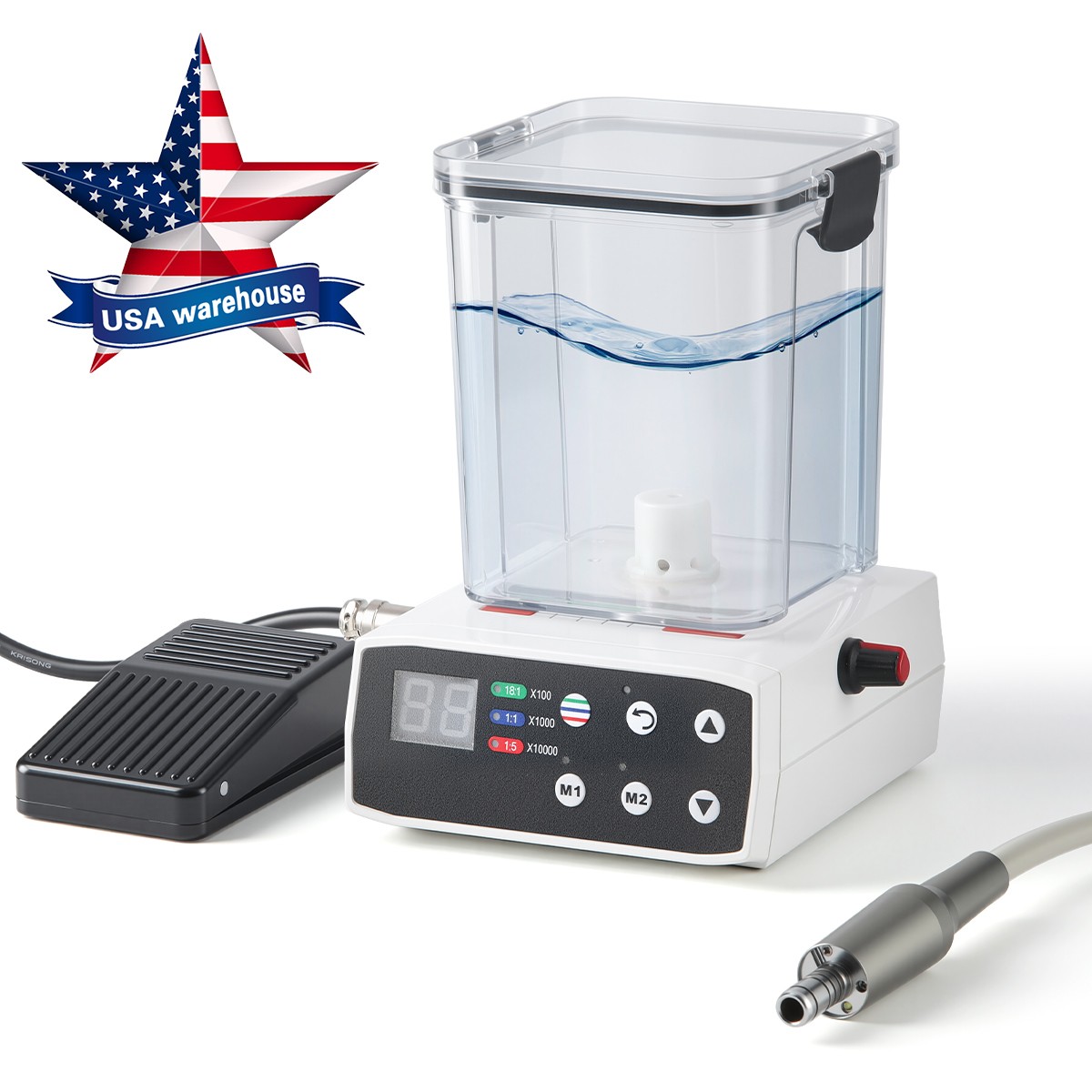 Dental Brushless LED Electric Micro Motor /1:2 Contra Angle / Straight Handpiece