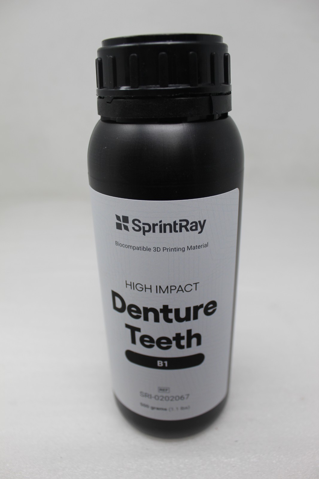 SprintRay High Impact Denture Teeth B1 Resin 500 grams 1.1lbs Exp Mar 2025