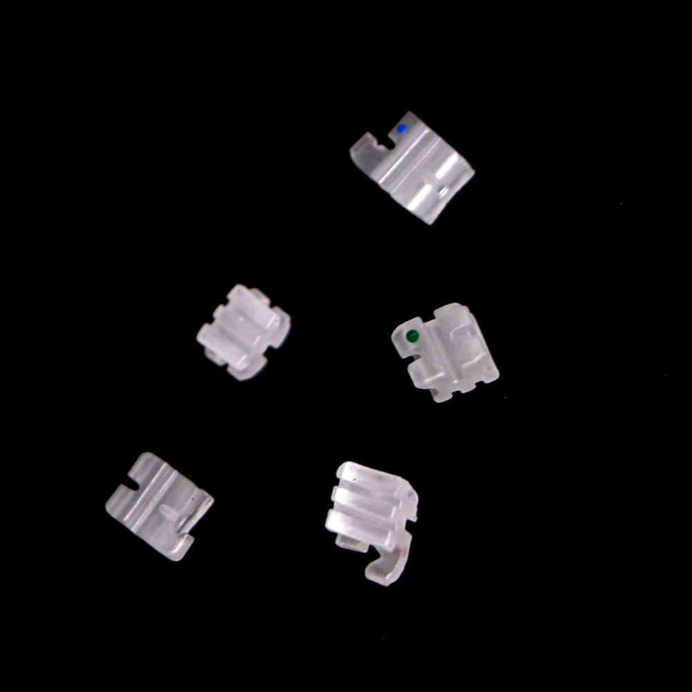10 Kits Dental Class I Ceramic Bracket Roth 0.22 with 345 Hooks