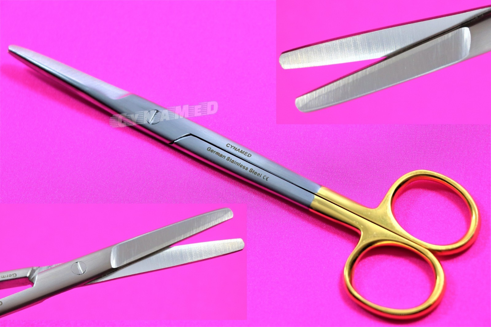 NEW GERMAN 2 EA Surgical Operating Medical Mayo Scissors STRAIGHT +CURVED 6.75″