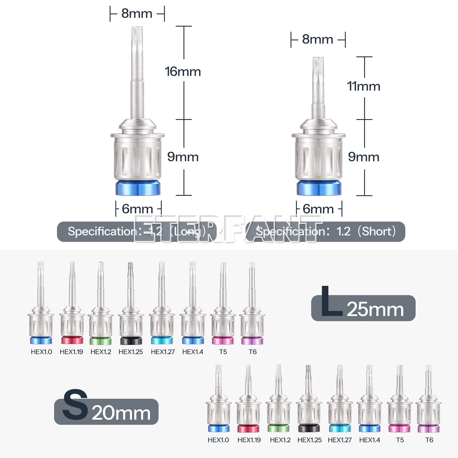 Dental Implant Abutment Hand Driver Hex Screwdriver/Torque Wrench 0-70 Ncm