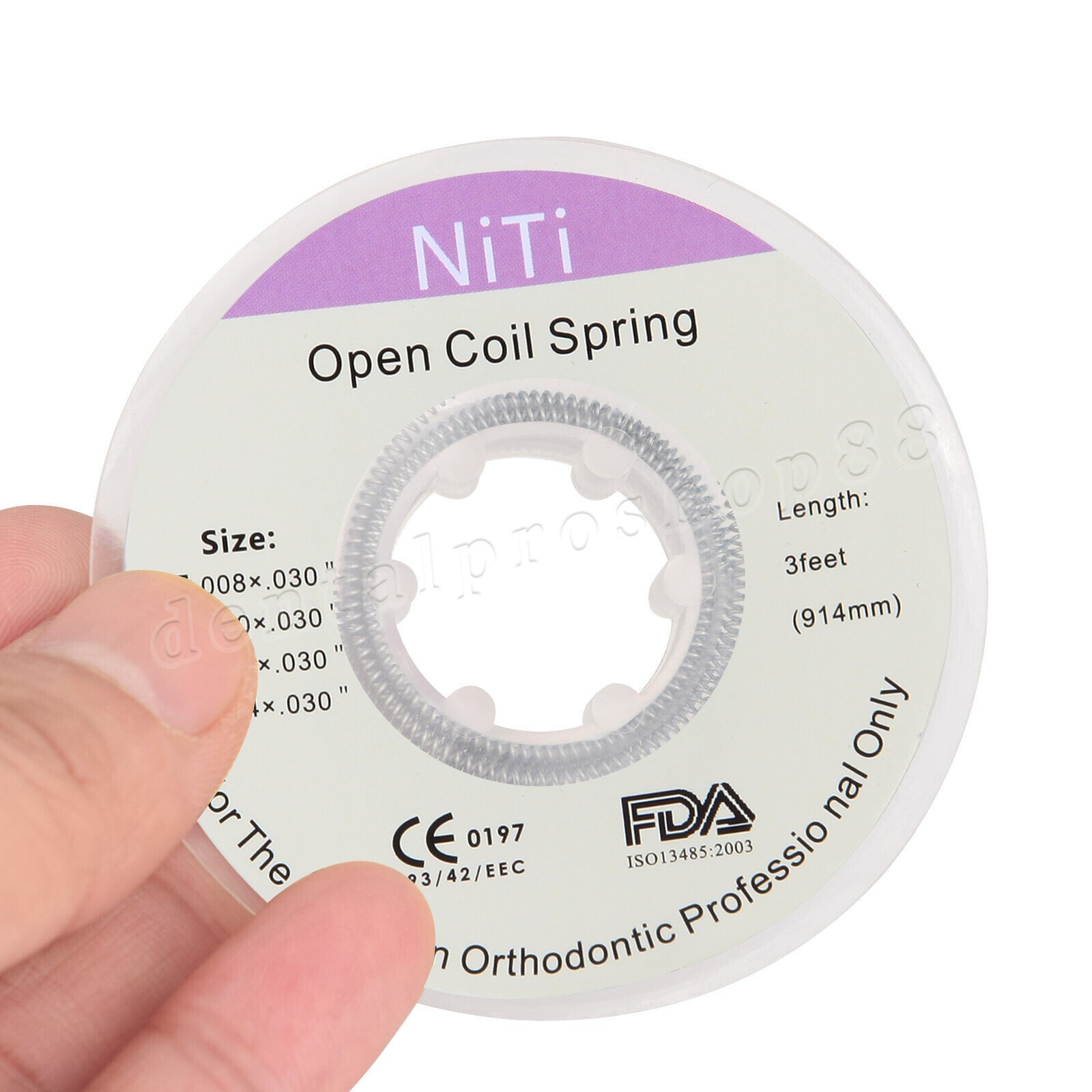 1 Roll Dental Ortho Niti Open Coil Spring 3 Feet Dia.012 *030 ” inch 914 mm