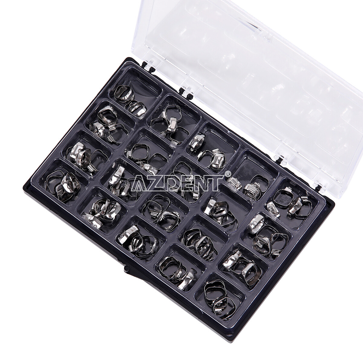 AZDENT Dental Orthodontic Bands with Buccal Tube 1st Molar MBT Roth 022 16#-35#