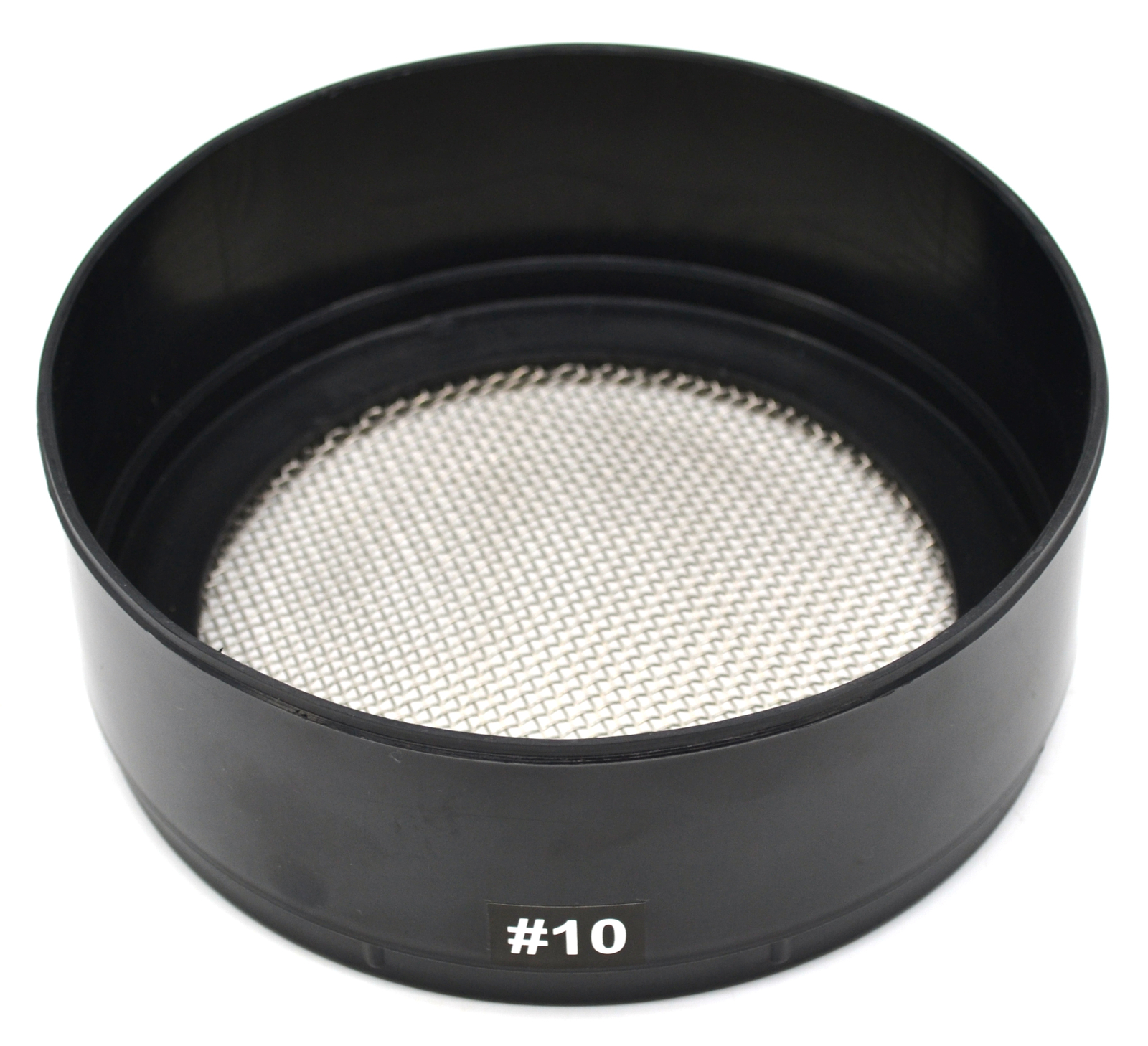 Sieve, Mesh Size 10 – 2mm Openings – Stainless Steel, Plastic Frame – Eisco Labs