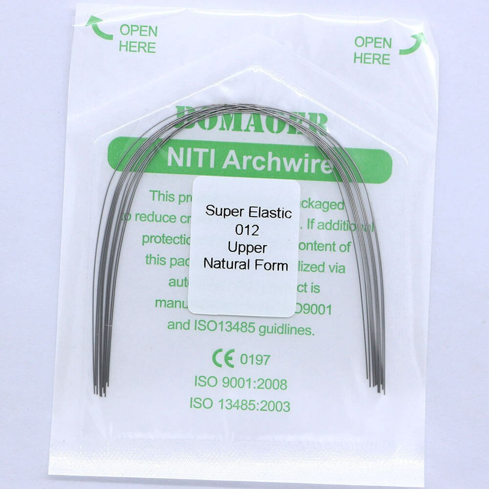 20 Packs Dental Ortho Niti Super Elastic Round Arch Wire Nature Form 012 Upper