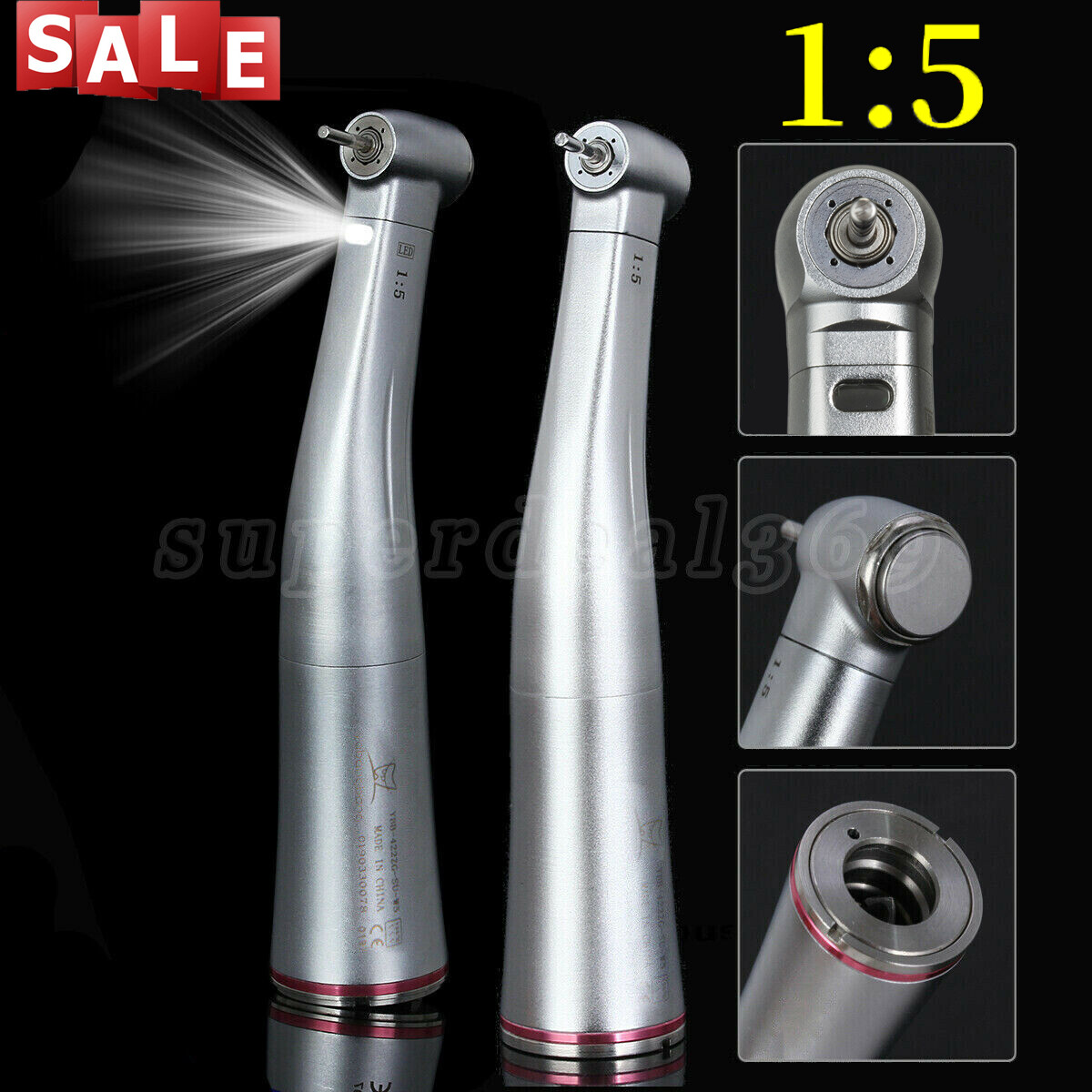 Dental Brushless LED Electric Micro Motor/ 1:5 Increasing Handpiece NSK Style ds