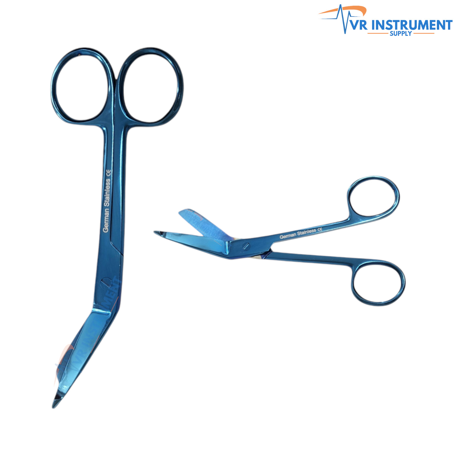 Lister Bandage Scissors 5.5″ German Stainless Steel Surgical Nursing Blue Color