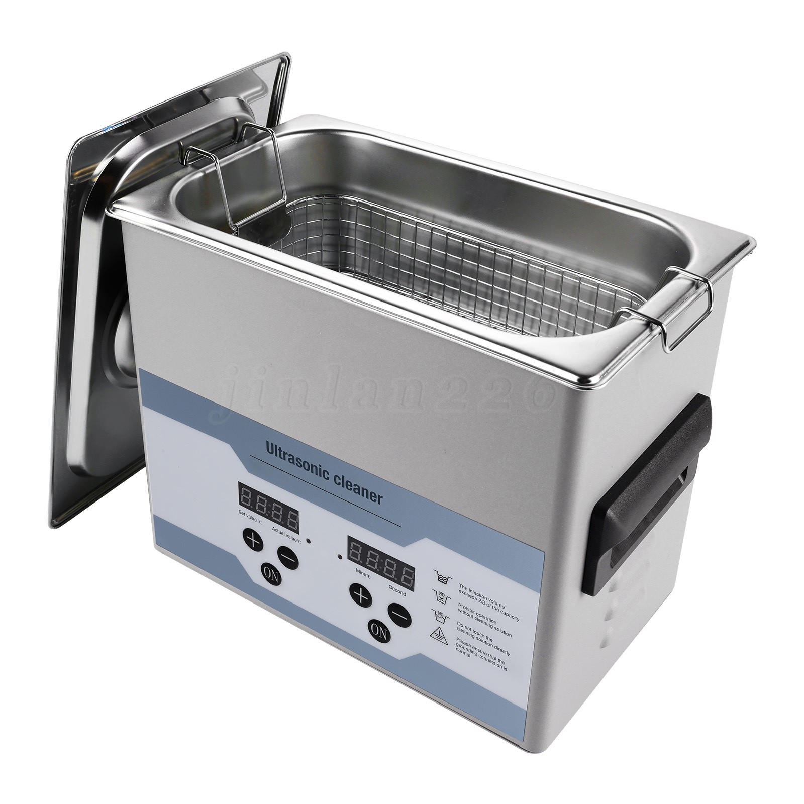 3.2L Ultrasonic Cleaner Timer Heating Machine Digital Industrial Sonic