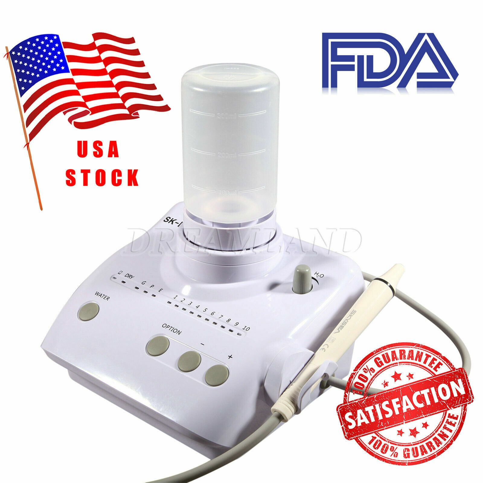 For Cavitron Dental Portable Ultrasonic Piezo Scaler 2*Bottles fit EMS Handpiece