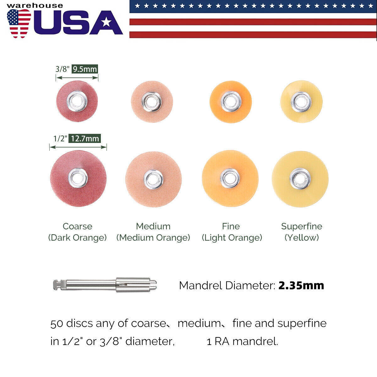 Dental Soflex Coarse Medium Fine Superfine Composite Finishing Polishing Discs