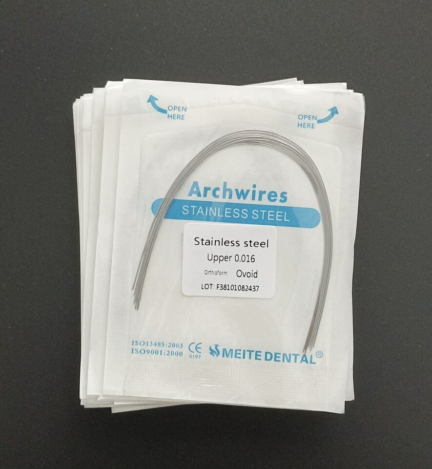 Dental Orthodontic Arcos Stainless Steel Arch Wires Round Wires Ovoid 10pc/pack