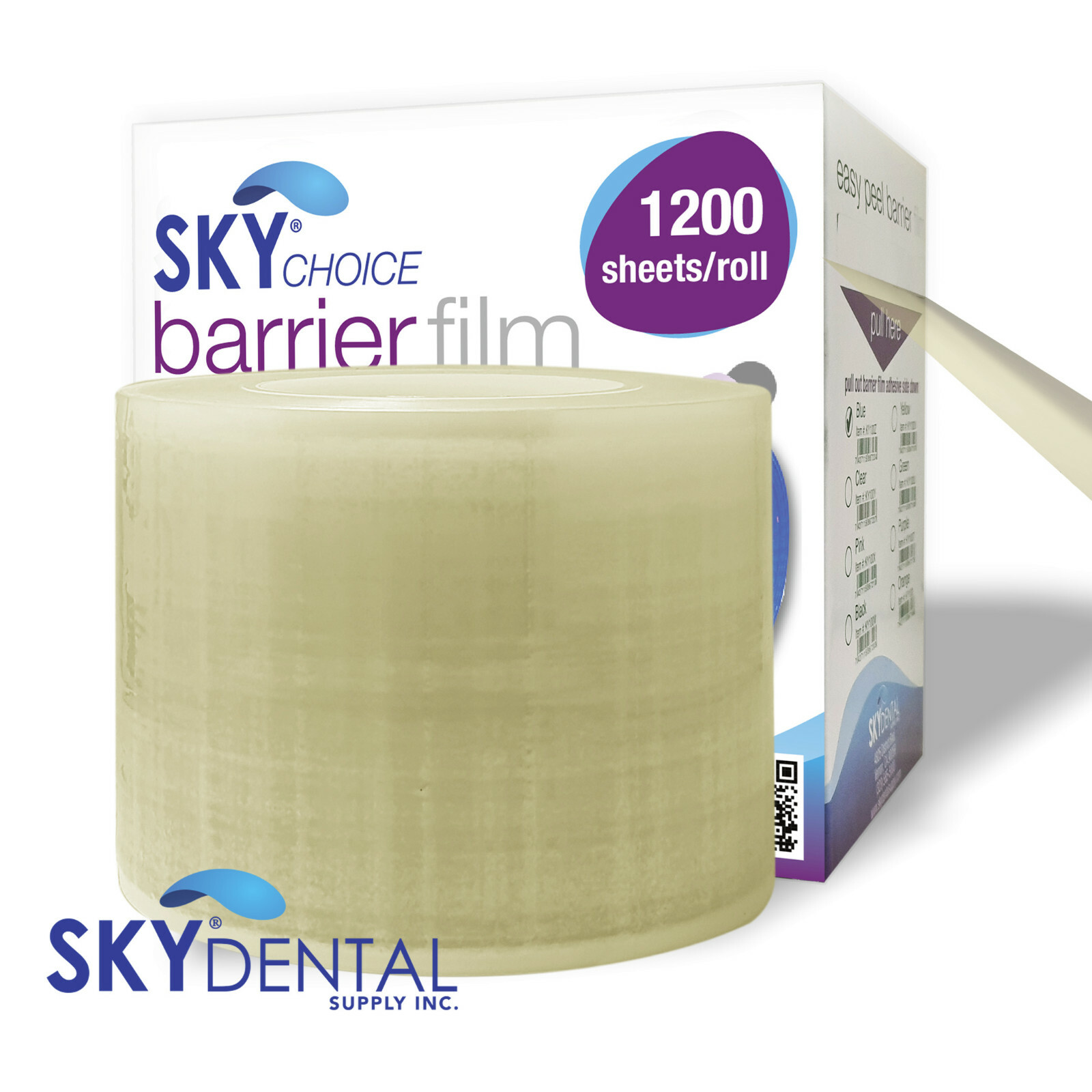 1200 PERFORATED 4×6 DENTAL BARRIER FILM ROLL PLASTIC SHEETS CLEAR