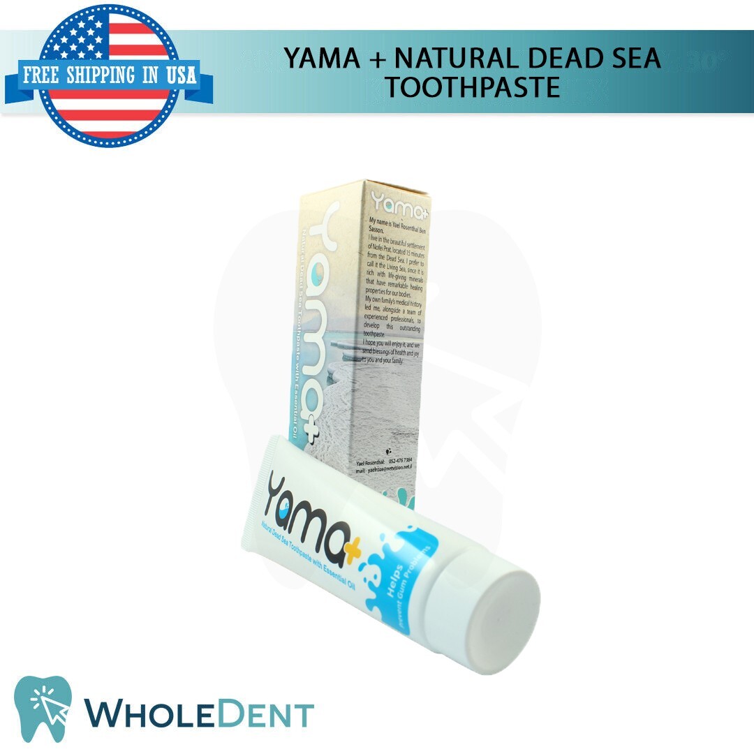 YAMA + Natural Dead Sea Toothpaste With Essential Oils 100% Natural Ingredients