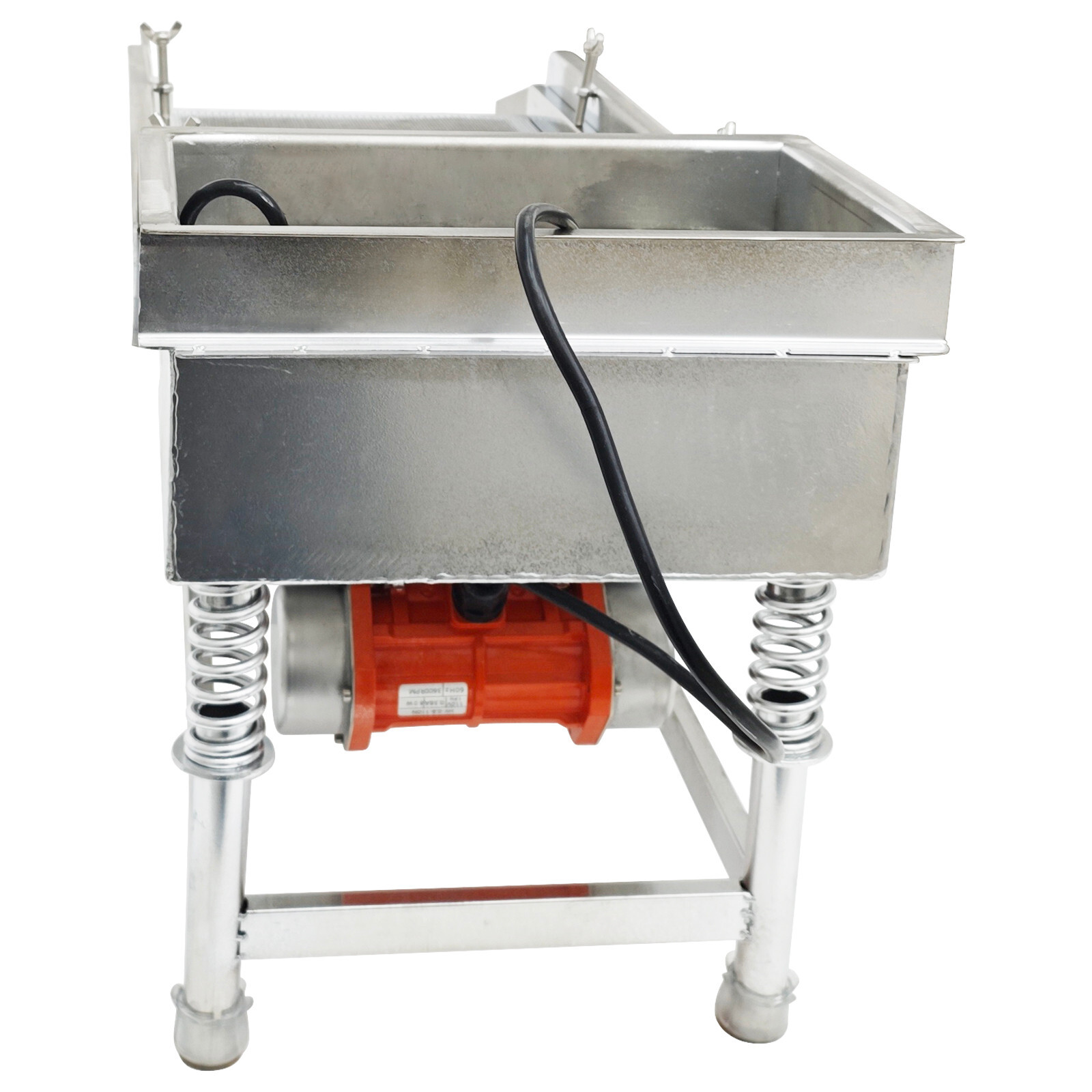 0.5mm Screen Stainless Linear Vibrating Screen Round Hole 110V Single Layer