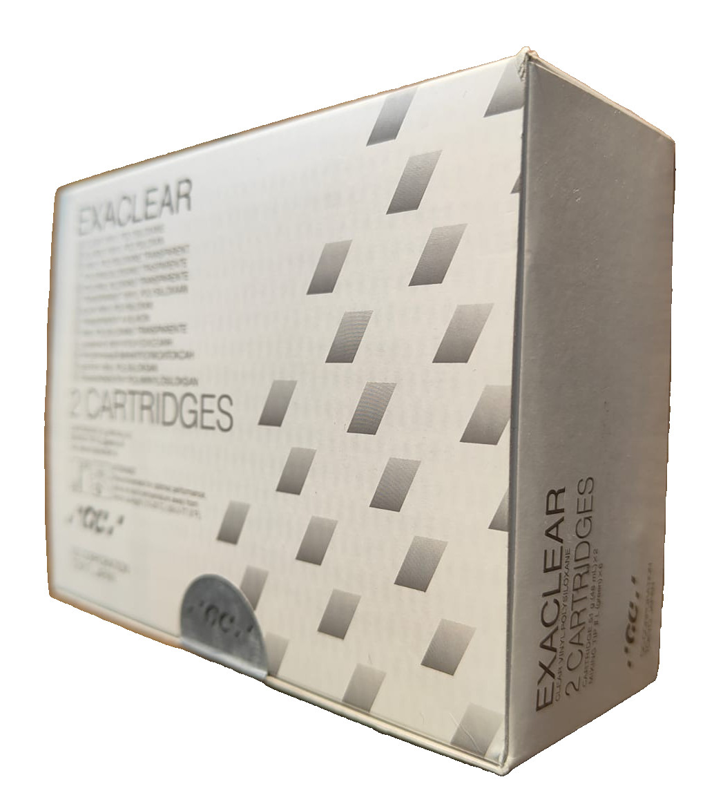 GC Exaclear Clear Vinyl Polysiloxane VPS Bite Registration (2x48ml) cartridges