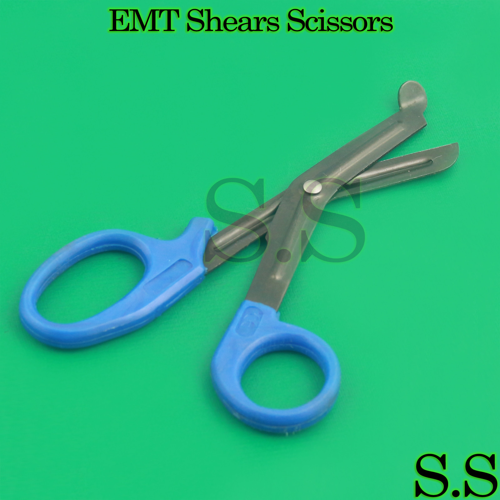 Royal Blue Fluoride Coated Trauma Paramedic EMT Shears Scissors 5.5″ (S.S Brand