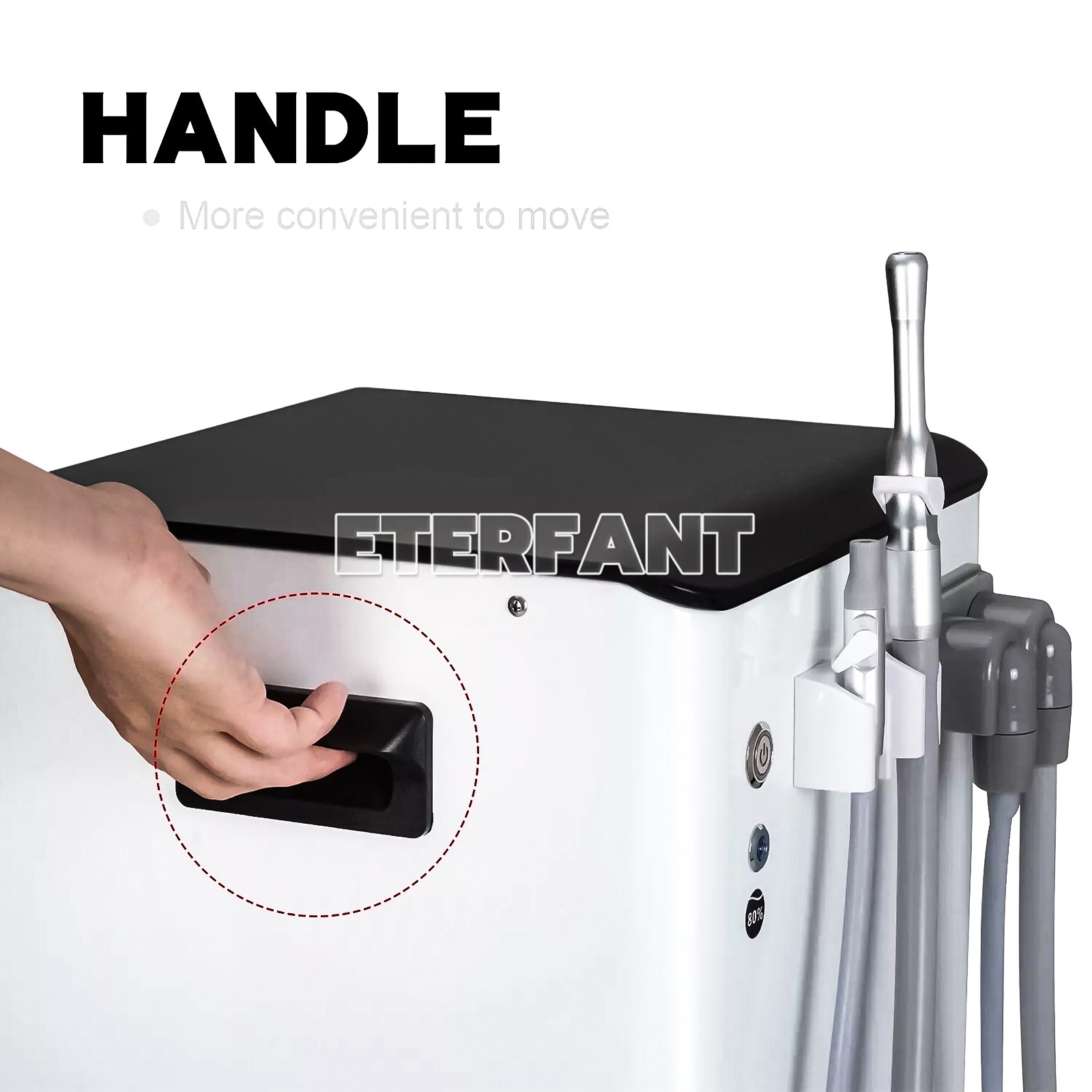 Electric Dental Suction Unit Machine Vacuum System Pump Semi-Dry Type Unit USA