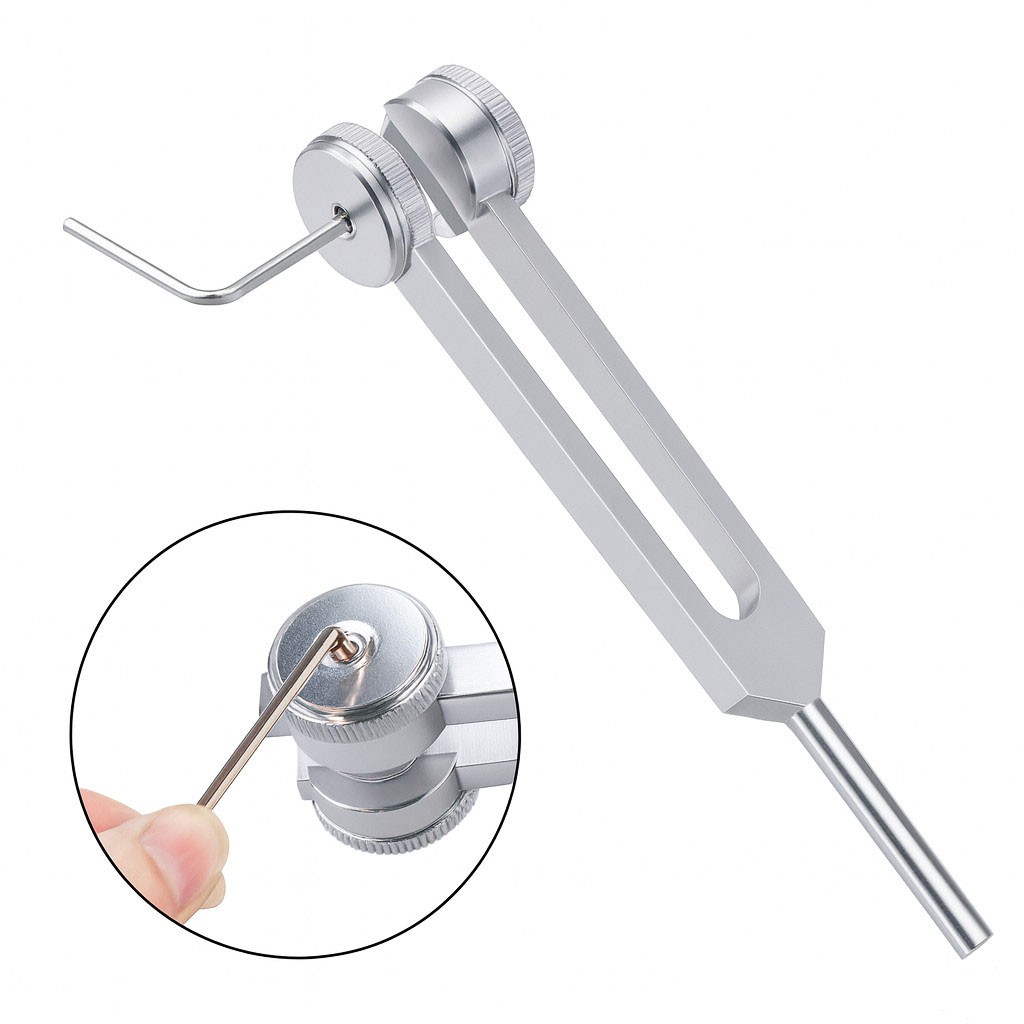 128Hz Healing Tuning Fork with Silicone Hammer Sound Therapy Musical Instrument