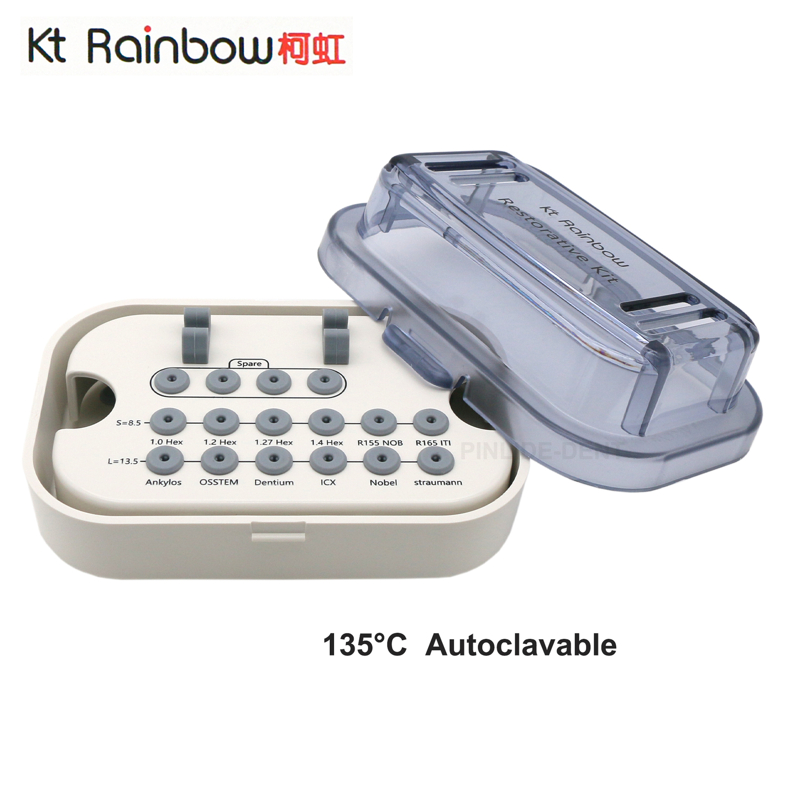 Universal Implant Box Abutment 134°C Autoclavable For Implant Prosthetic Kit