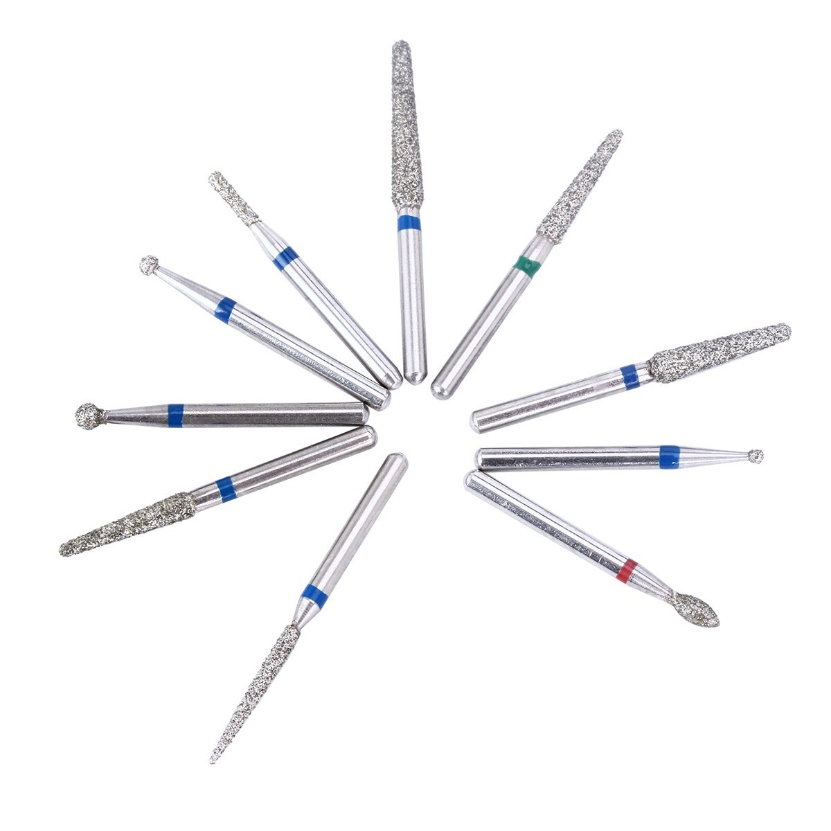 20packs/100Pcs Dental Diamond Burs for High Speed Handpiece Medium FG 1.6MM