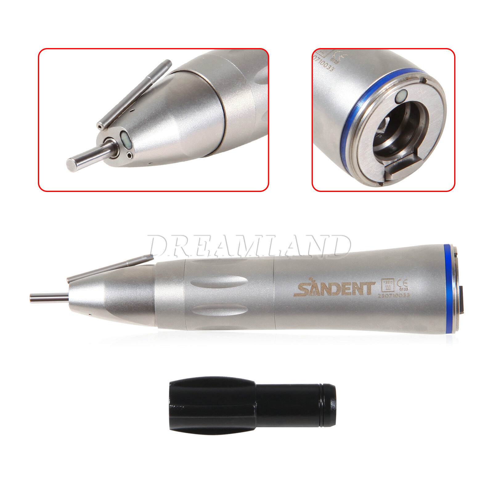 Dental 1:1 Fiber Optic Straight Low Speed Handpiece Surgical External