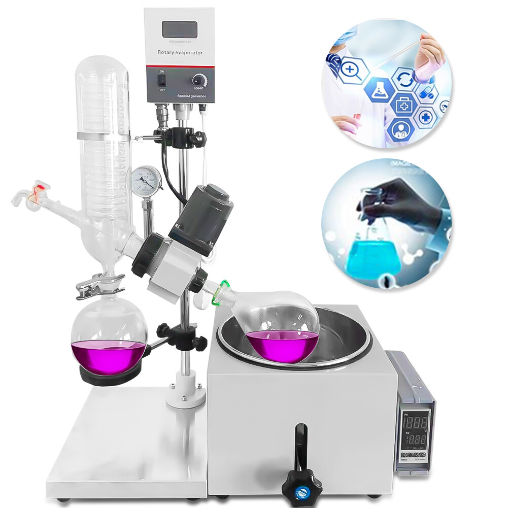 2L Rotary Evaporator Vacuum Evaporation Manual Lifting Rotovap Lab Eqpt Pro