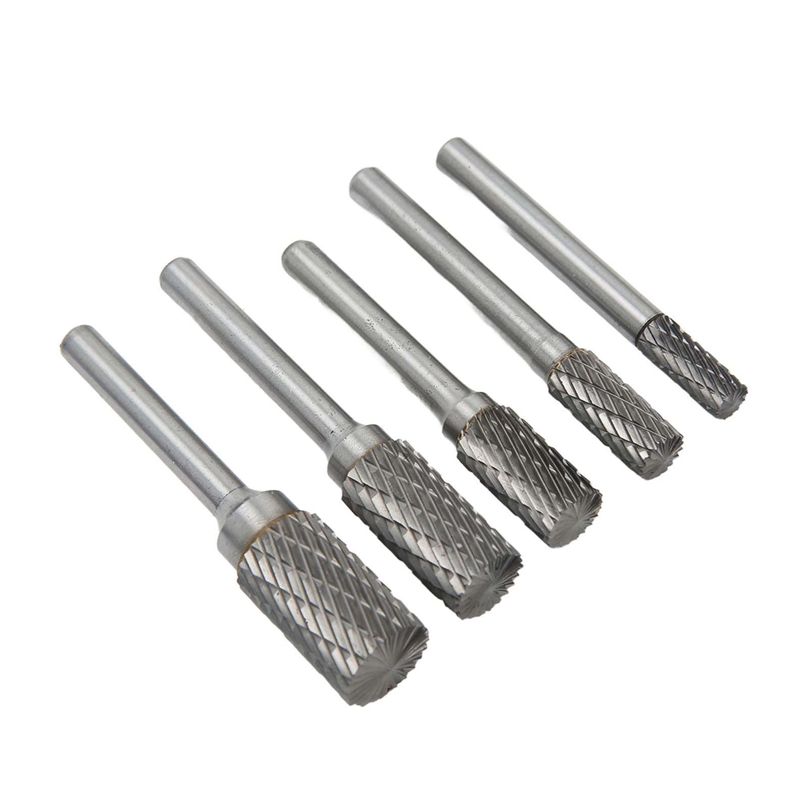 5PC Double Cut Carbide Burrs Set For Metalwork Wood Carving Grinding MLPL