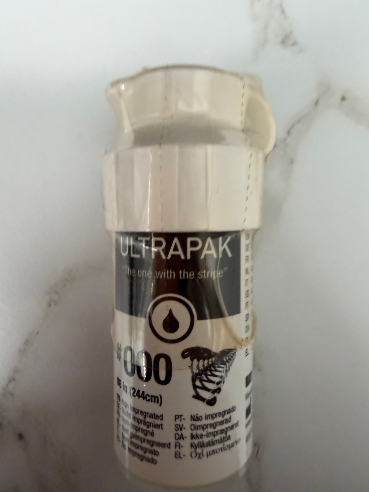 Ultradent Ultrapak 000 Retraction Cord Plain Knitted 96 in 244cm 137 New