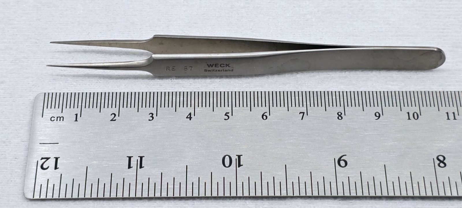 WECK 3738 Micro Forceps 4¼” Needle Point Tip Surgical SS