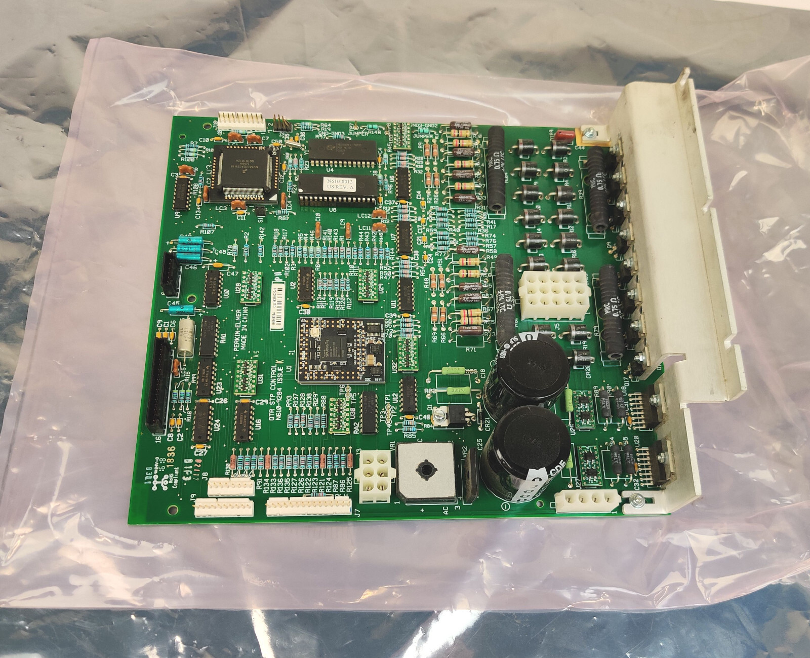 PerkinElmer N610-9284 issue K STP Control PCB for Autosystem XL Clarus GC Tested