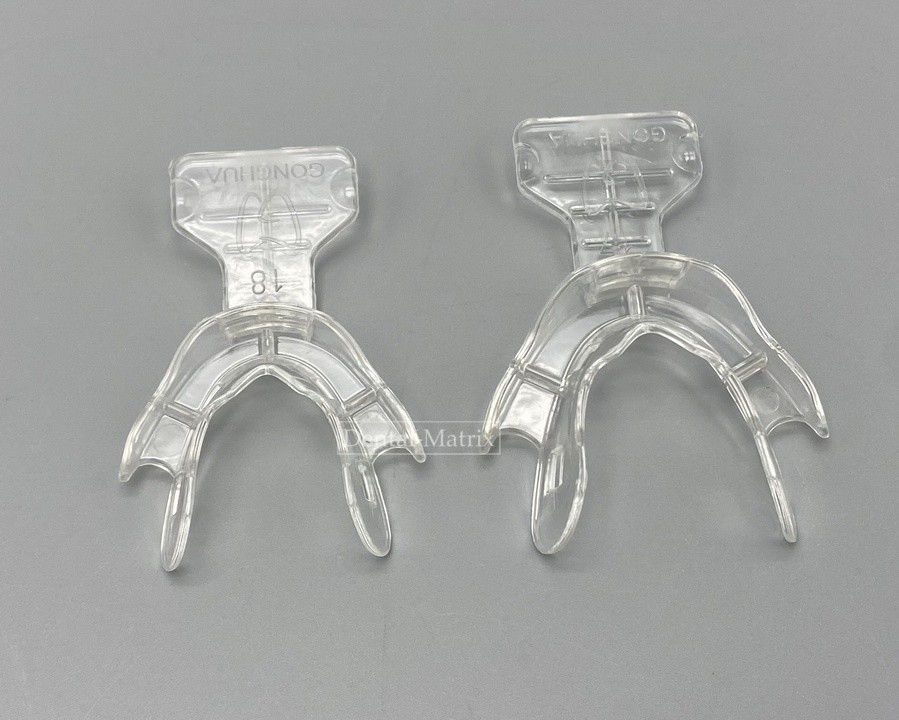 Dental Impression Trays Frame Cut Back Edentulous Jaw Full Denture Clear 18pcs