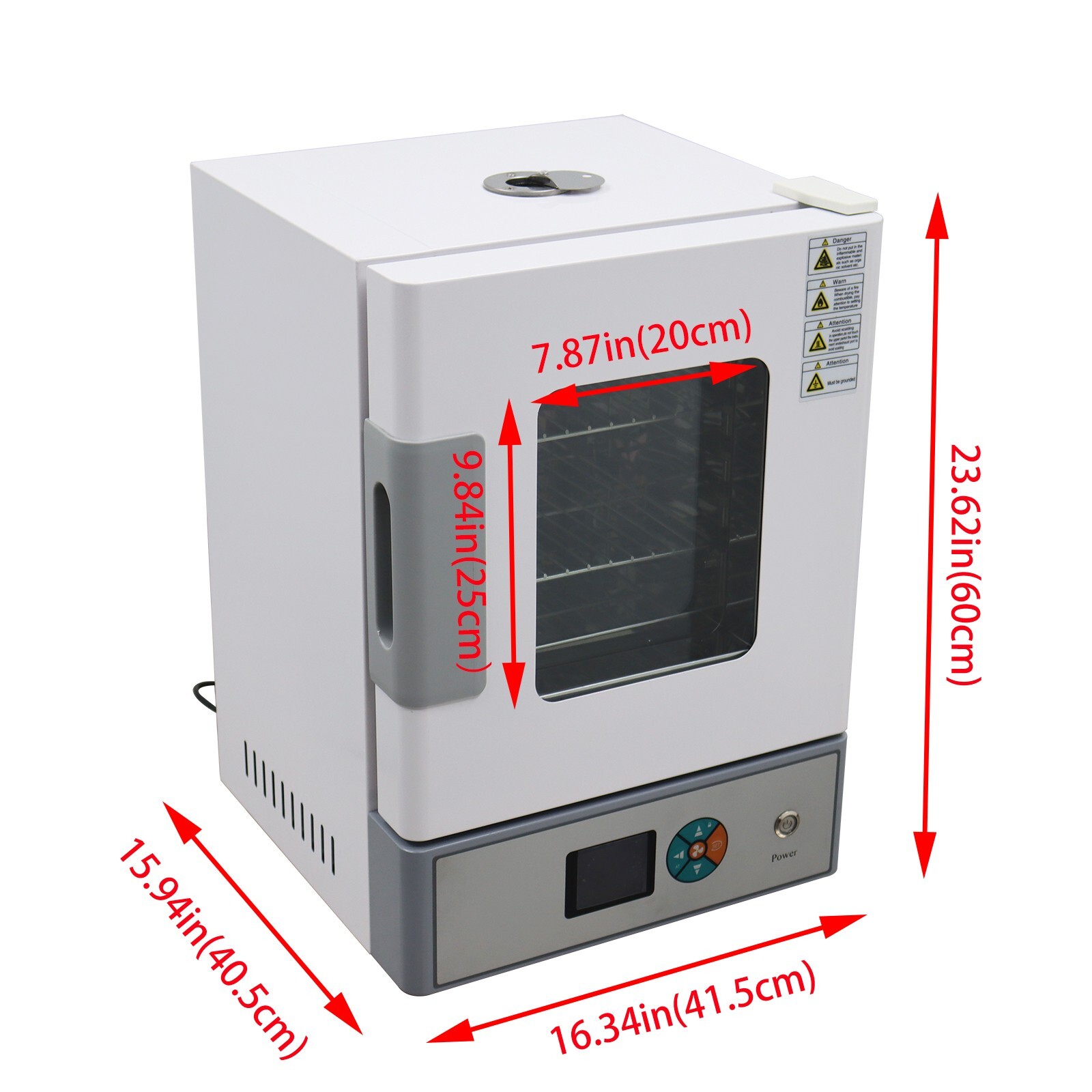 Digital Forced Air Convection Drying Oven Lab Heating Chamber 110V 600W 11*10.23