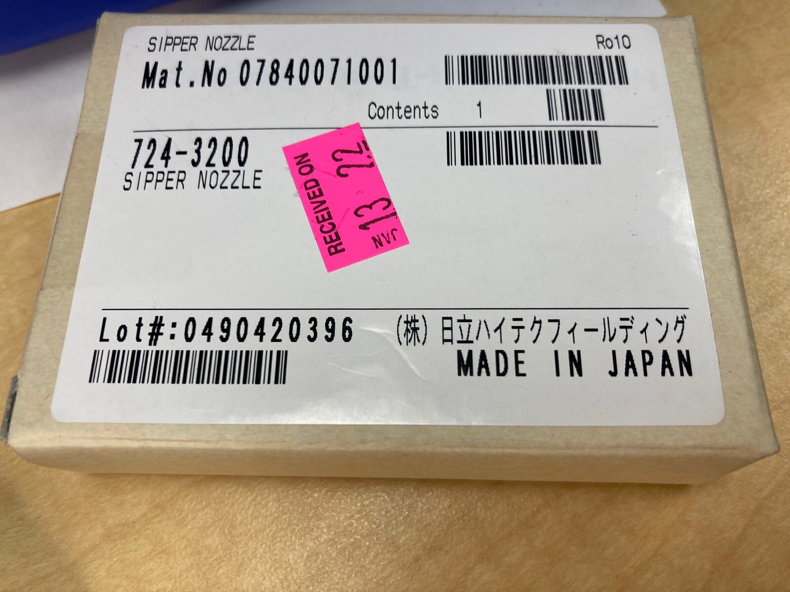 Hitachi Roche Sipper Nozzle C311 724-3200 Cobas Assay